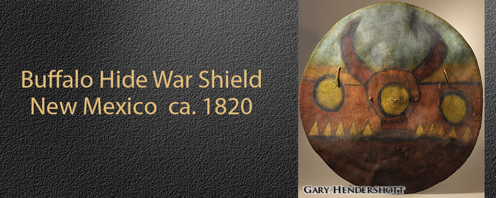 Navajo Buffalo Hide War Shield