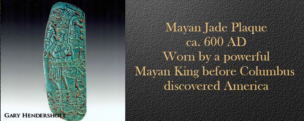 Mayan Jade plaque