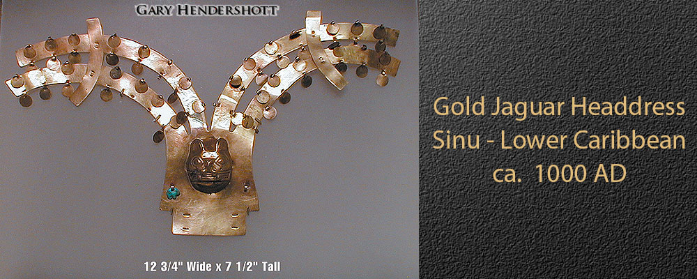 Sinu Tribe Gold Headdress