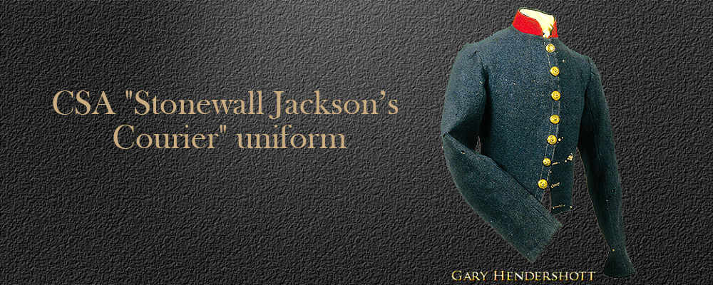 Stonewall Jacksons courier uniform